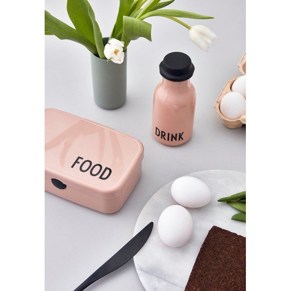 Růžová dětská láhev Design Letters Drink, 330 ml-image-1