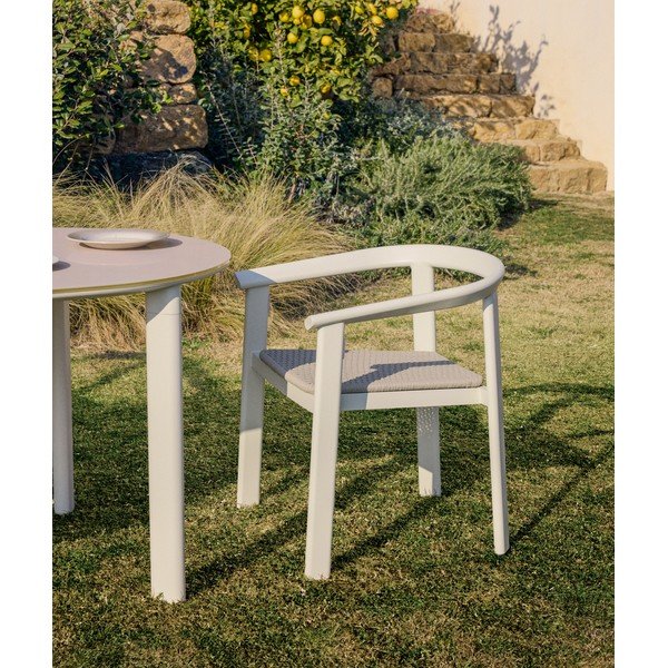 Krémová zahradní židle Erice – Kave Home-image-1