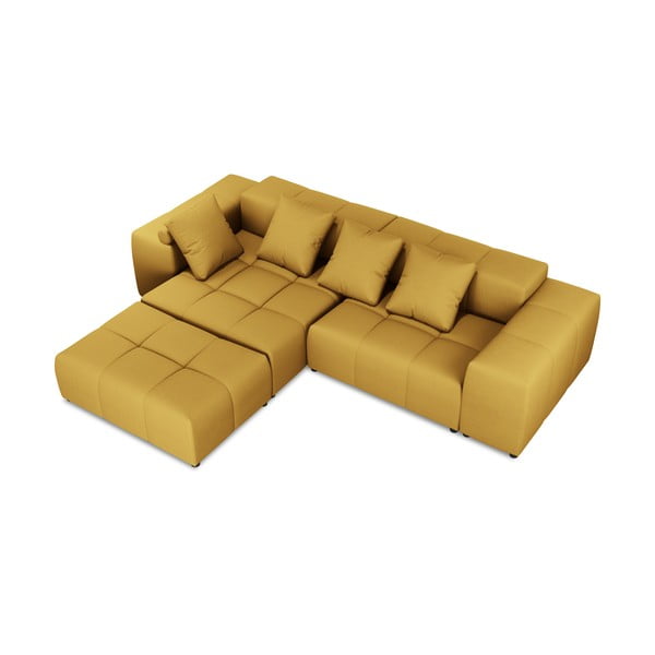 Žlutá rohová pohovka (variabilní) Rome - Cosmopolitan Design-image-3