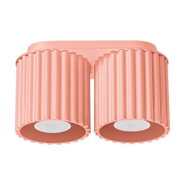 Broskvové kovové bodové svítidlo 10x21 cm Zora – Sollux
