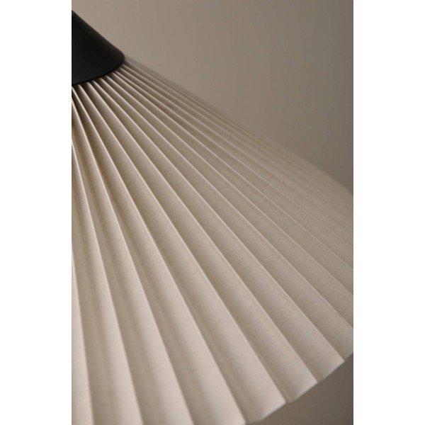 Černá/krémová látková stojací lampa s ohybatelnou konstrukcí (výška 155 cm) Kate – Ellos Home-image-2