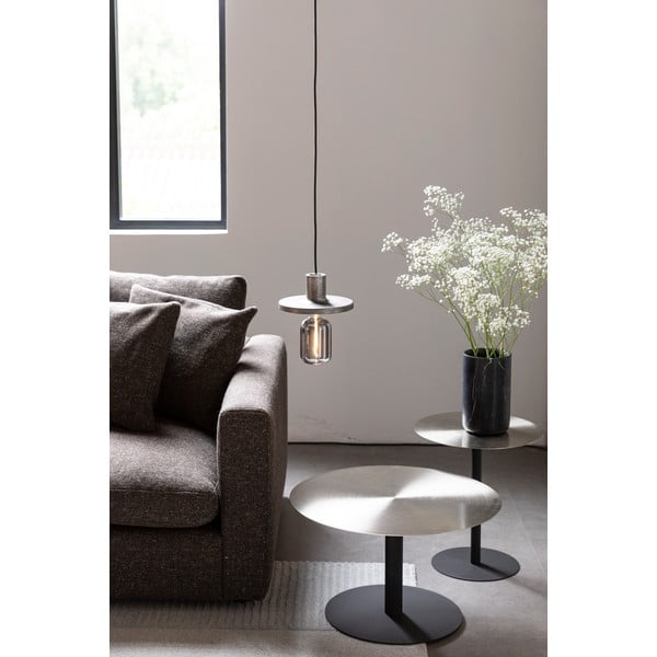 Kovový kulatý konferenční stolek v černo-zlaté barvě ø 60 cm Snow – Zuiver-image-4