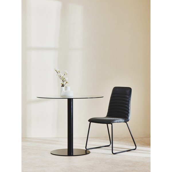 Kulatý jídelní stůl se skleněnou deskou ø 90 cm Metropolitan – Premier Housewares-image-1