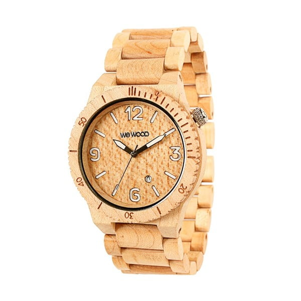Dřevěné hodinky Alpha Beige