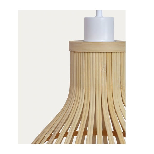 Bambusové stínidlo v přírodní barvě ø 30 cm Nathaya – Kave Home-image-4