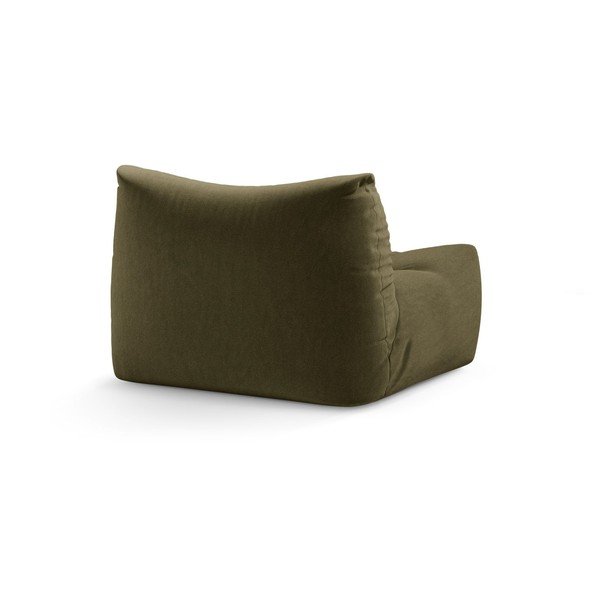 Khaki sametový polštář na sezení Tove – Micadoni -image-3