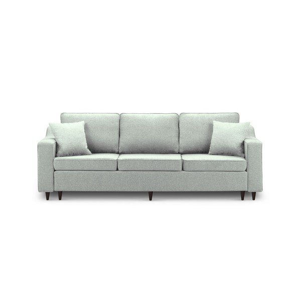 Světle zelená třímístná rozkládací pohovka s úložným prostorem Mazzini Sofas Narcisse-image-2