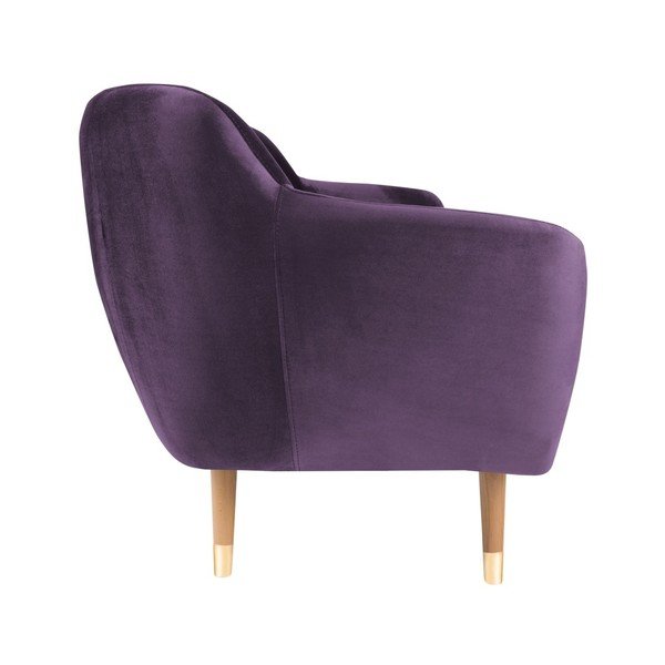 Fialová sametová pohovka Mazzini Sofas Benito, 188 cm-image-3