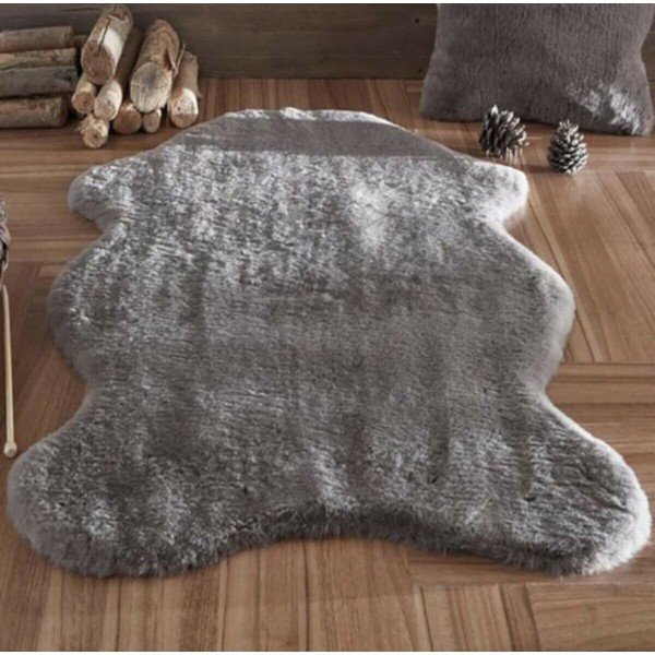 Antracitová syntetická kožešina 60x100 cm Pelush Anthracite – Mila Home-image-1