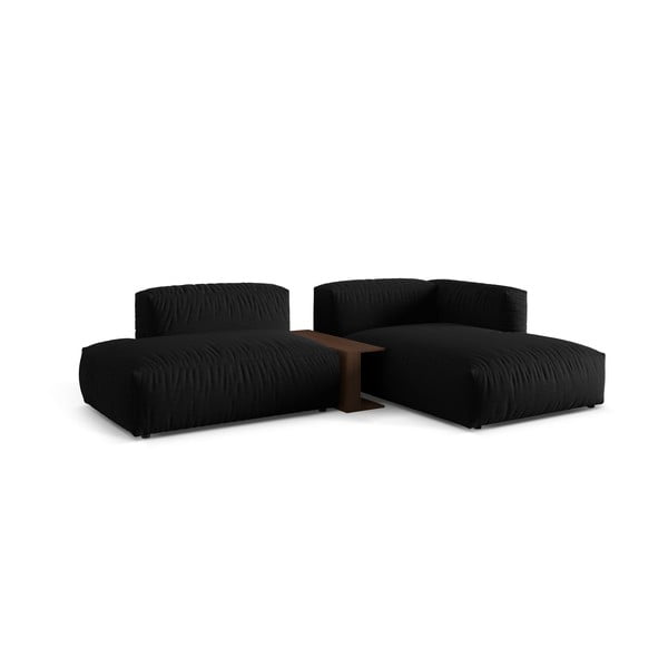 Černá modulární rohová pohovka (pravý roh) Martina – Micadoni Home-image-2