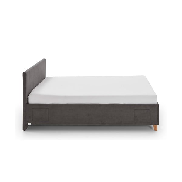 Antracitová čalouněná dětská postel bez roštu 120x200 cm Cool – Meise Möbel-image-3
