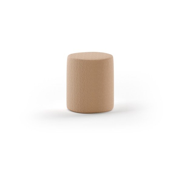 Hnědý dětský puf z textilie bouclé Forrest – Vipack