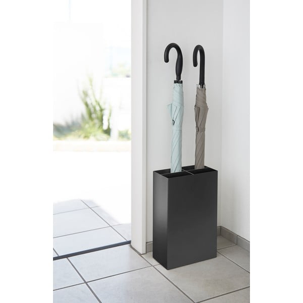 Černý kovový stojan na deštníky Yamazaki Smart-image-2