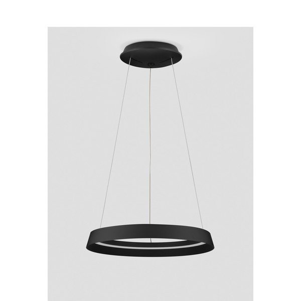Matně černé hliníkové LED stmívatelné závěsné svítidlo se stínidlem z akrylového skla ø 45 cm Ormi – Nova Luce-image-4