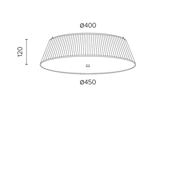 Černé stropní svítidlo Sotto Luce KAMI, ⌀ 45 cm-image-1