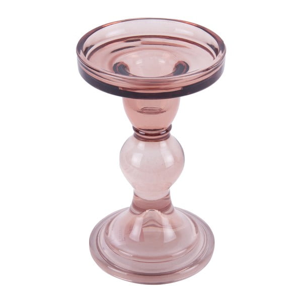 Růžový skleněný svícen PT LIVING Art-image-2