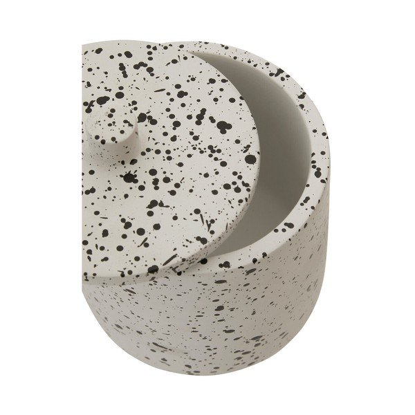 Krémový betonový koupelnový organizér na vatové tampony Mozie – Premier Housewares-image-2