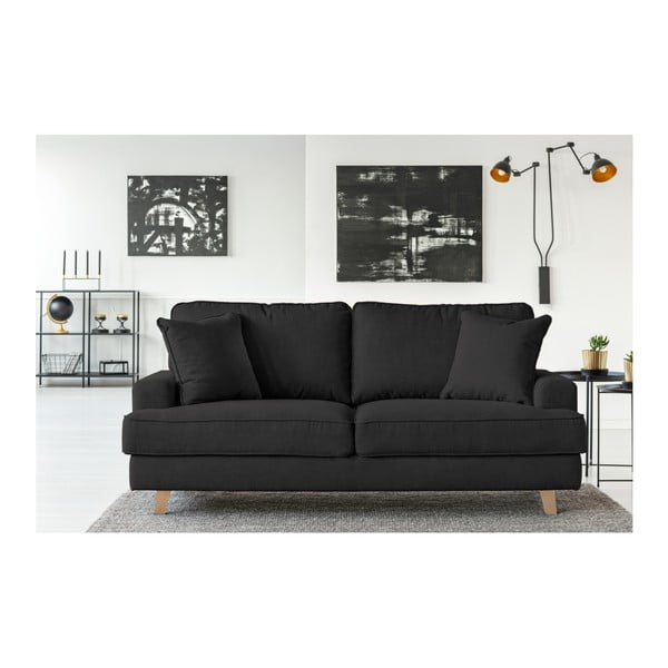 Černá pohovka pro tři Cosmopolitan design Madrid-image-3