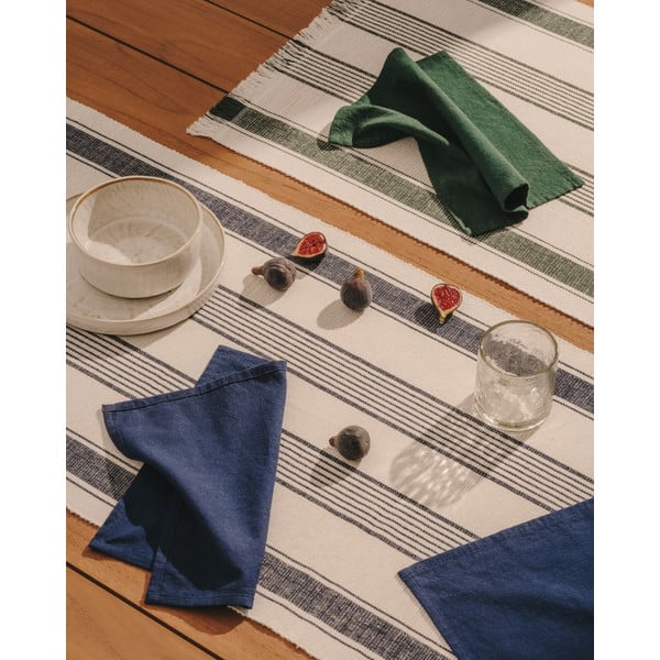 Bavlněný běhoun a ubrousky v sadě 3 ks 50x150 cm Sonima – Kave Home-image-1