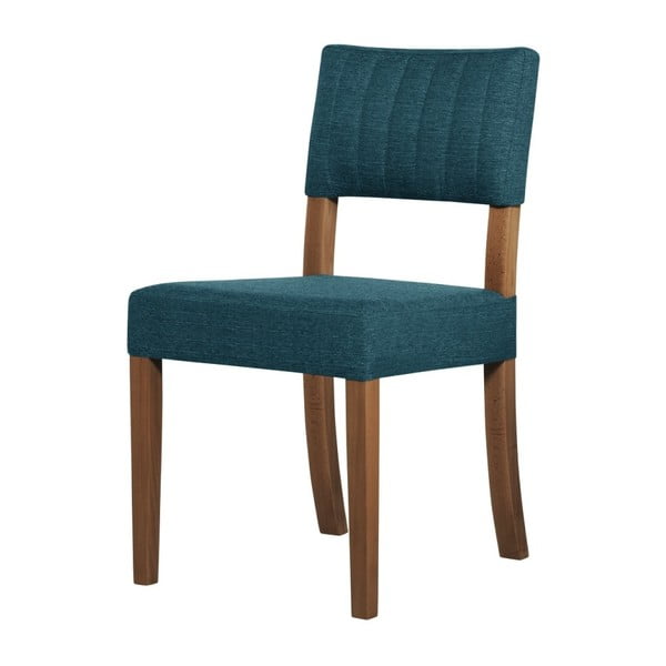 Tyrkysová židle s tmavě hnědými nohami Ted Lapidus Maison Néroli