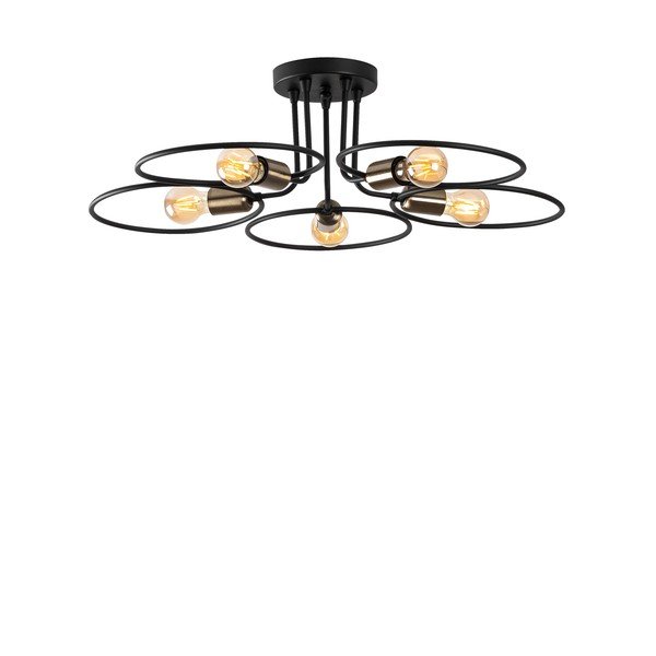 Černé stropní svítidlo Circle – Opviq lights-image-2