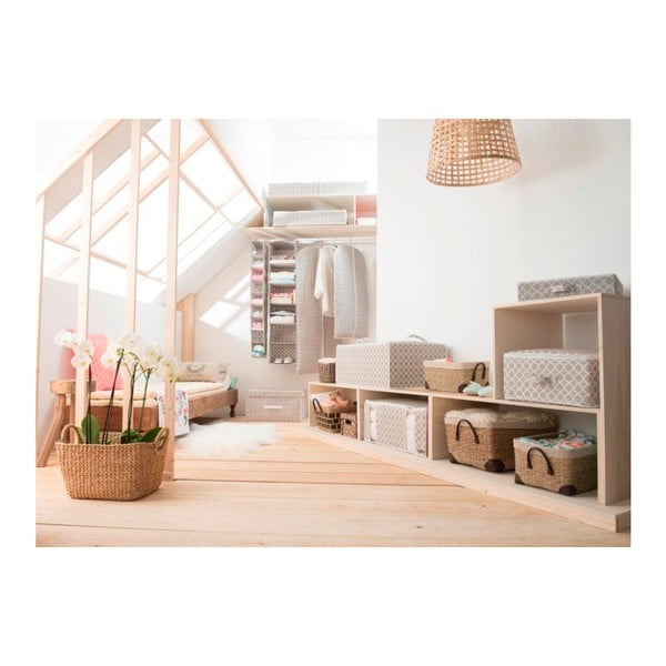 Béžový závěsný organizér s 9 přihrádkami Compactor, šířka 15 cm-image-3