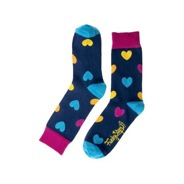 Barevné ponožky Funky Steps Love, velikost 35 – 39