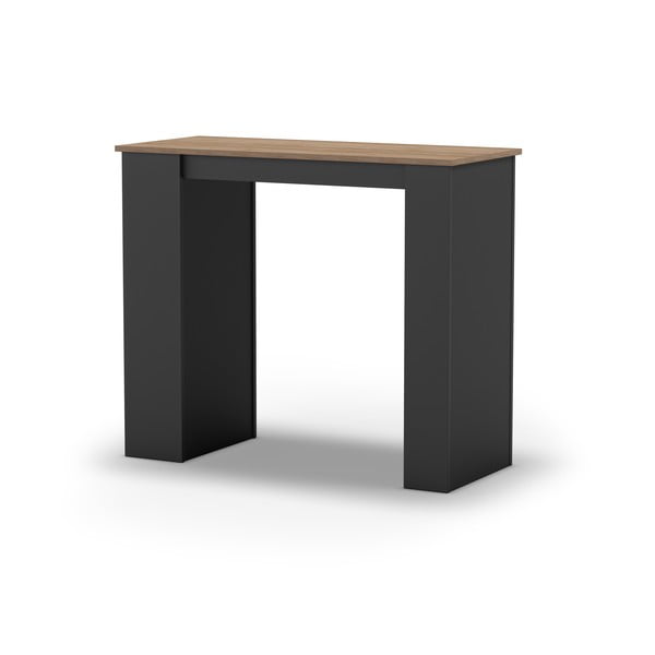 Barový stůl s deskou v dubovém dekoru 47x120 cm Peru – Marckeric-image-2