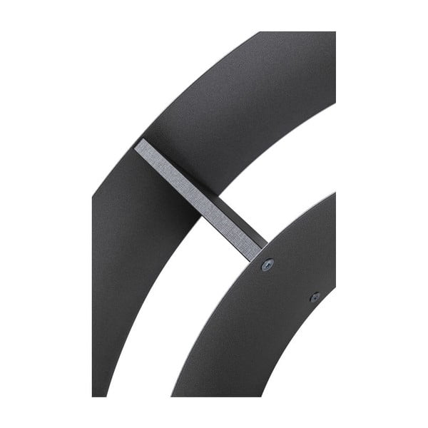 Černá nástěnná knihovna Kare Design Snail-image-3