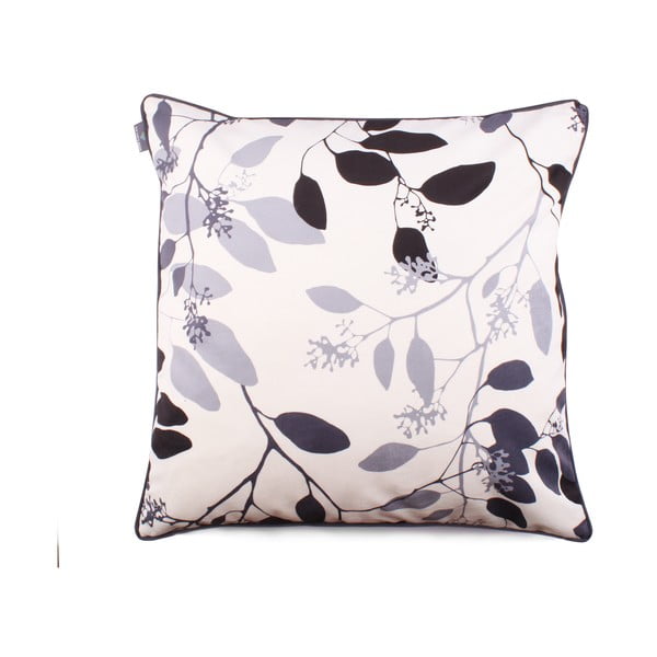 Šedý povlak na polštář WeLoveBeds Branches, 60 x 60 cm