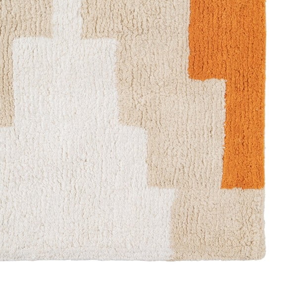 Oranžový pratelný bavlněný běhoun 90x175 cm Azteca – Ixia-image-2