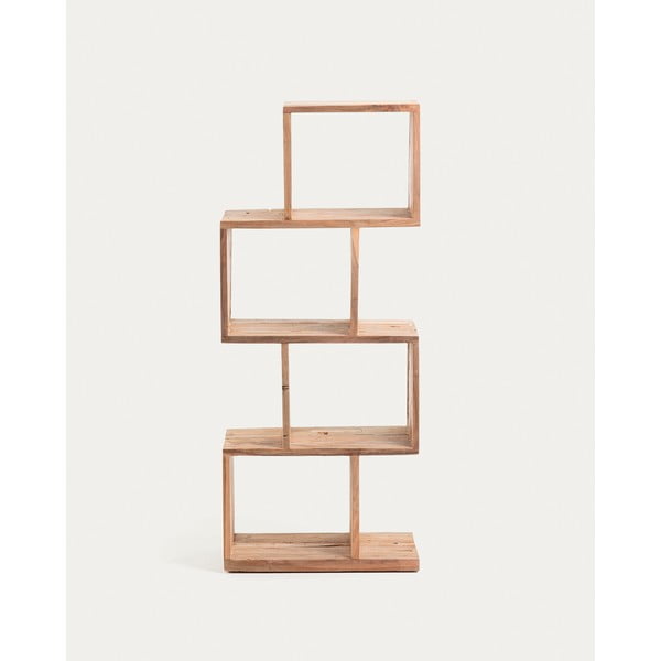 Knihovna z teakového dřeva v přírodní barvě 55x132x30 cm Aroba – Kave Home-image-3