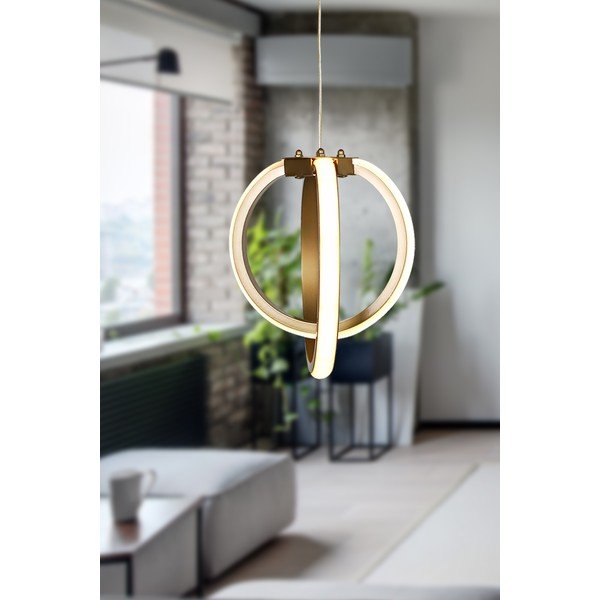 Kovové LED závěsné svítidlo v bronzové barvě ø 25 cm Sezen – Squid Lighting-image-1