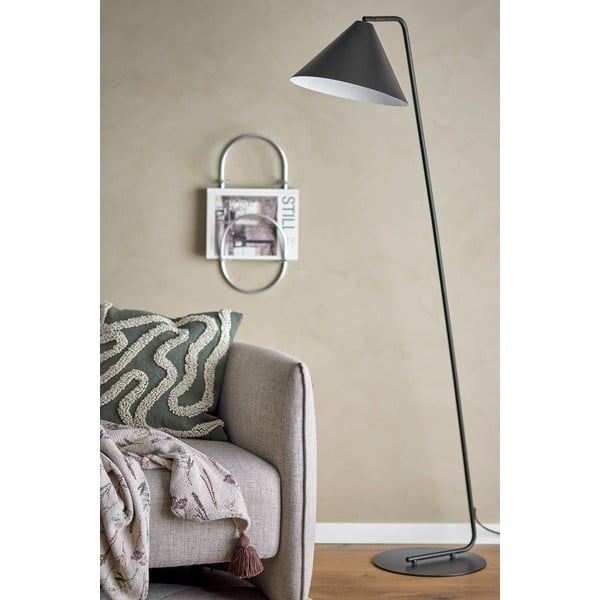 Černá stojací lampa s kovovým stínidlem (výška 165 cm) Latisha – Bloomingville-image-4