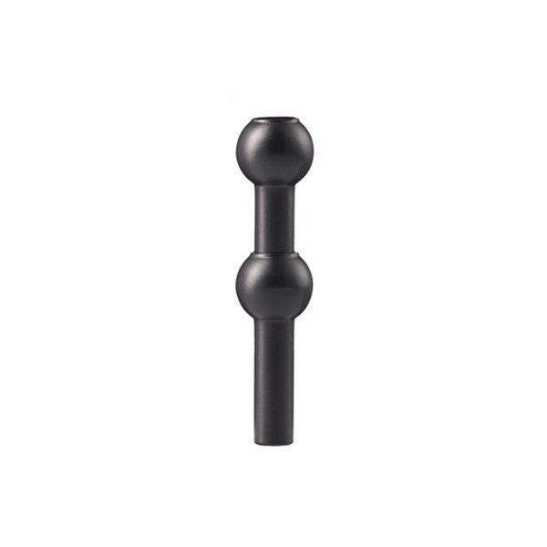 Matně černá kovová váza (výška 10 cm) Nagel – STOFF Nagel