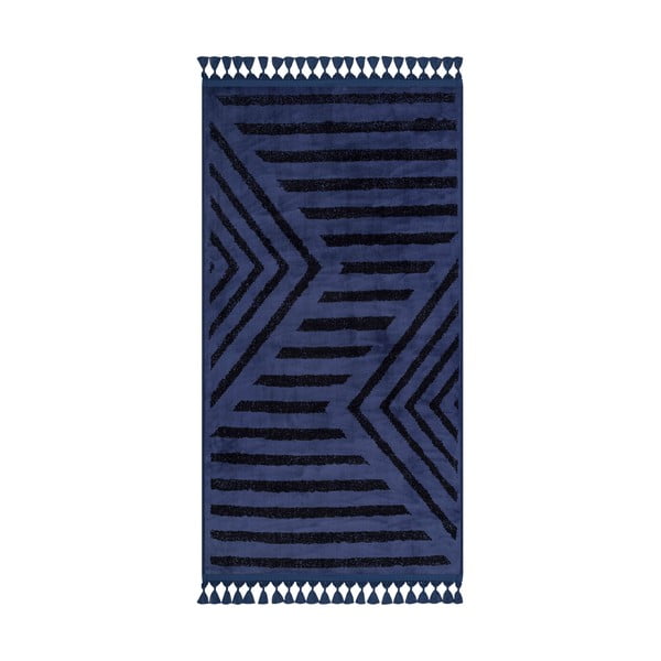 Modrý pratelný koberec 180x120 cm - Vitaus