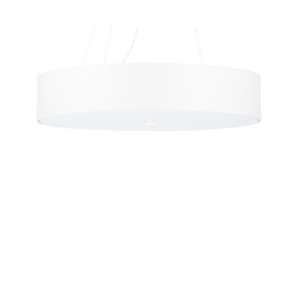 Bílé závěsné svítidlo s textilním stínidlem ø 60 cm Herra – Nice Lamps