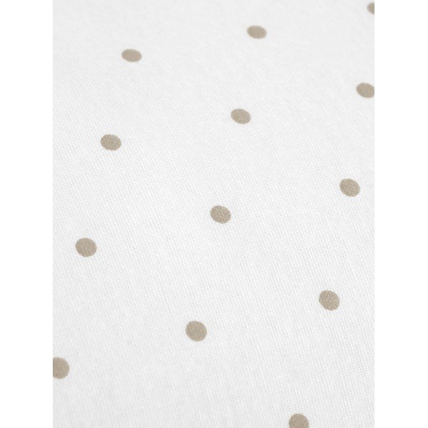 Bílo-hnědé flanelové povlečení na jednolůžko Fovere Betty, 155 x 220 cm-image-1