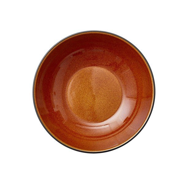 Černá/jantarová servírovací miska z kameniny 1 l Gastro Black/Amber – Bitz-image-3