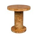 Kulatý odkládací stolek v dekoru ořechu ø 46 cm Quinn – Dutchbone