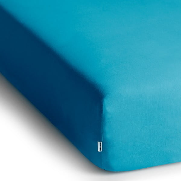 Modré napínací prostěradlo jersey 120x200 cm Amber – Restilo-image-2