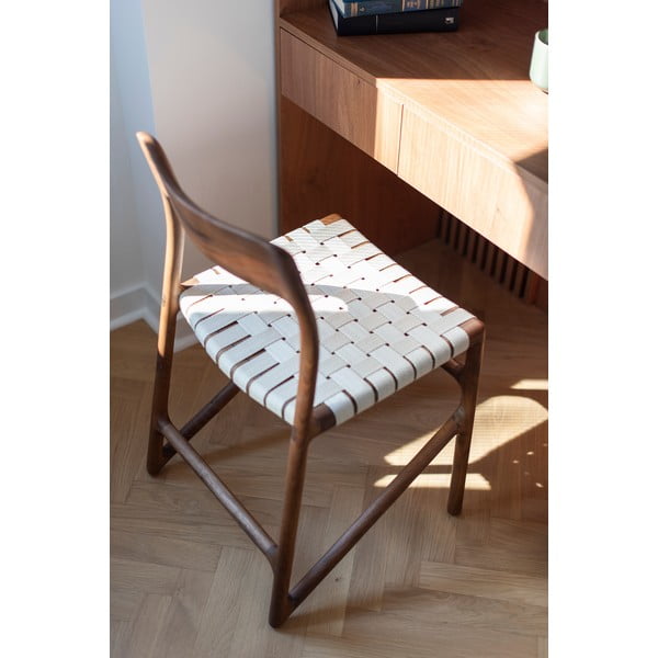 Hnědá/krémová jídelní židle Fawn – Gazzda-image-2
