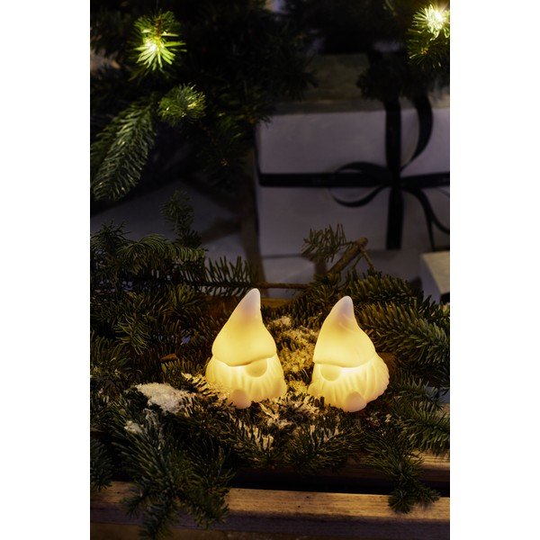 Bílé světelné dekorace v sadě 2 ks na baterky Coco – Sirius-image-1