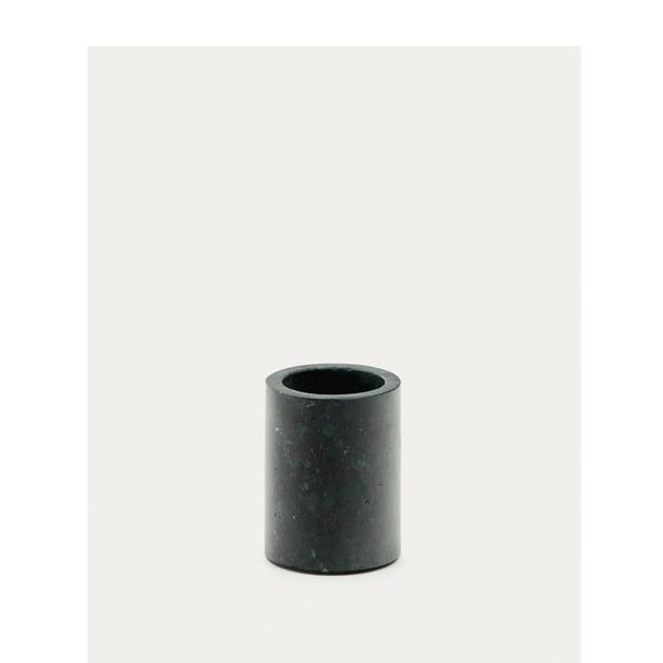 Tmavě zelený mramorový kelímek na zubní kartáčky Elenei – Kave Home-image-4