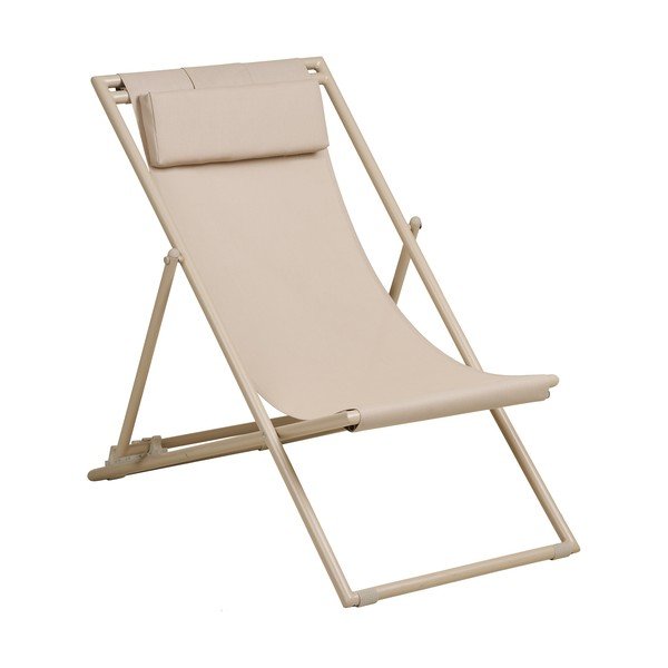 Béžové kovové zahradní lehátko Curtis – House Nordic