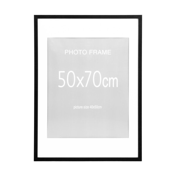 Černé rámečky v sadě 5 ks 50x70 cm Marbella – House Nordic-image-3
