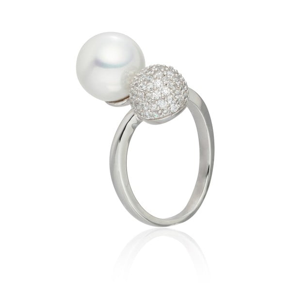 Perlový prsten Pearls of London Queen, vel. 58-image-2