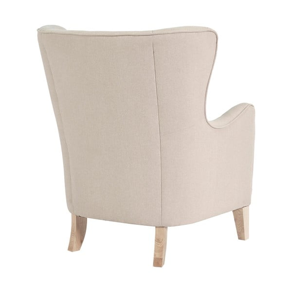 Krémové křeslo ušák Campo – House Nordic-image-3