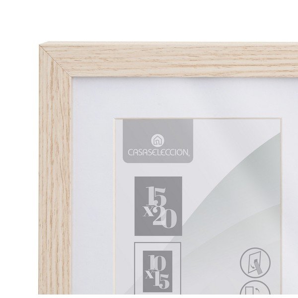 Stojací/na zeď rámeček v přírodní barvě 17,5x22,5 cm Sencillo – Casa Selección-image-2
