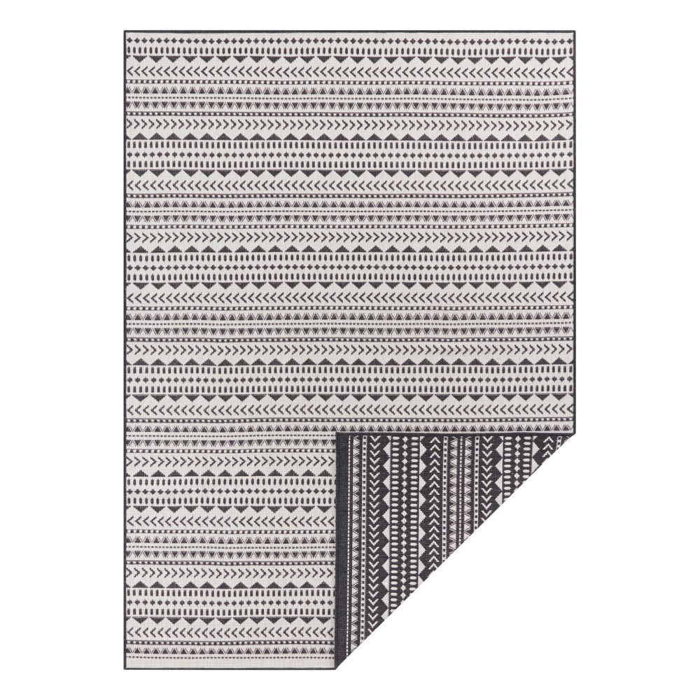 Černo-bílý venkovní koberec Ragami Kahira, 120 x 170 cm